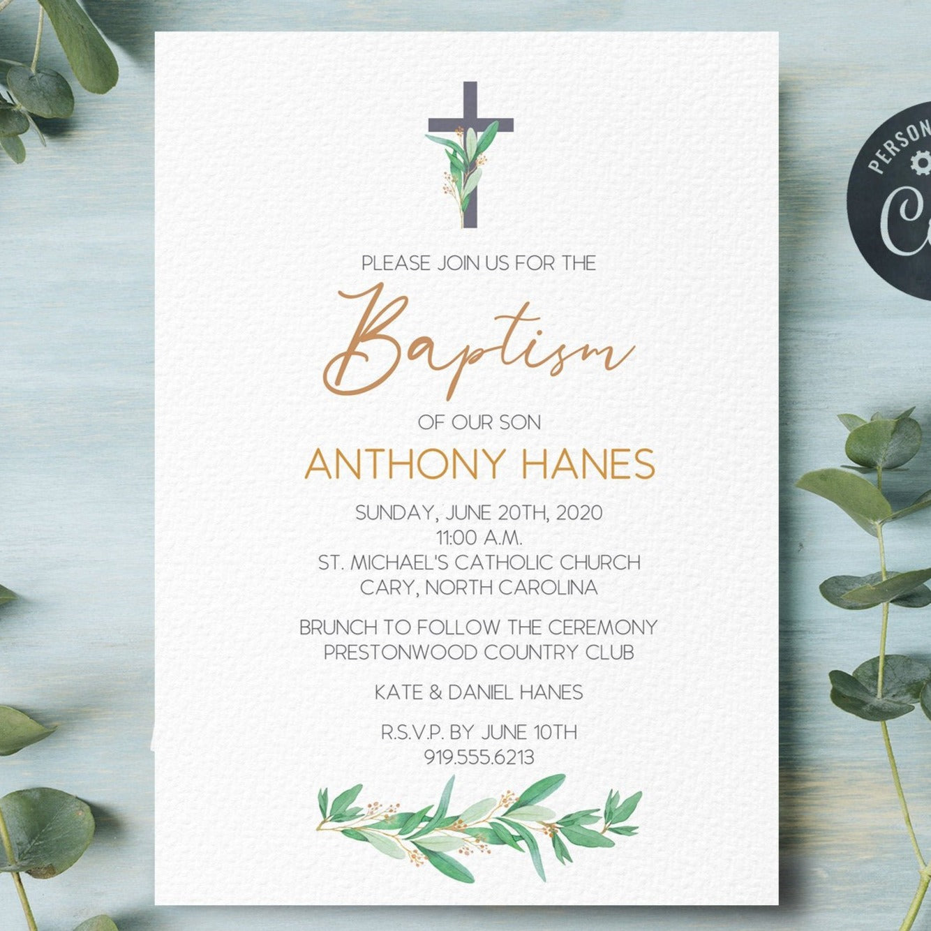free printable catholic baptism invitations