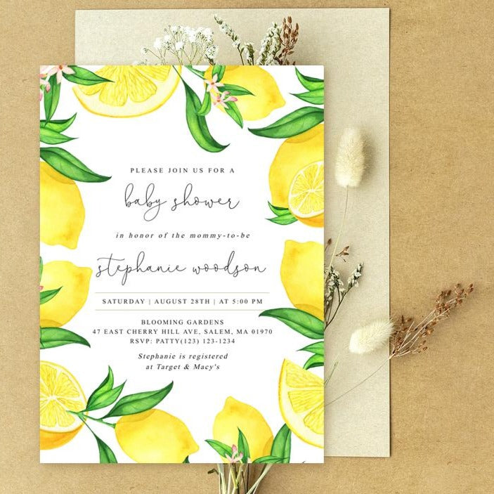 Light Yellow Discount Card Stock for DIY Shower Invitations - CutCardStock
