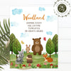 Woodland Baby Shower Signage, Woodland Animals Signs 8.5x11