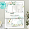 Peach and greenery editable wedding invitation big suite of 13 templates