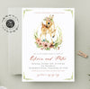 Woodland deer baby shower invitation, Baby deer baby shower invitation printable, you edit