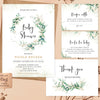 Green Baby Shower Invitation Templates Set