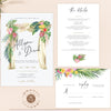 Tropical Wedding invitation suite Hawaiian, Beach wedding, Destination beach, wedding details and rsvp