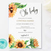 Sunflower Baby Shower Brunch Invitation