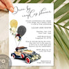 Drive by couples wedding shower invite, Drive by wedding shower invitation, editable template