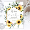 Sunflowers Baby Shower Invitation Boho