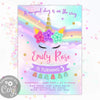 Unicorn Birthday Party Invitation