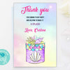 Editable mermaid thank you card, Under the sea thank you card 4x6