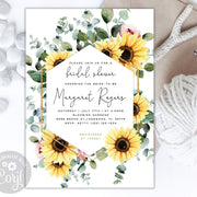 Sunflower Bridal Shower Invitation