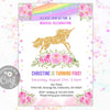 magical unicorn birthday invitation