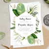 Tropical Baby Shower Invitation Template