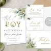 Oh Boy Baby Shower Invitation Suite