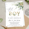 Oh Boy Virtual Baby Shower Invitation