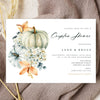 Fall Couples Shower Invitation Template, Pumpkin Wedding Shower Invitation, Autumn Bridal Shower Invite