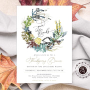 Thanksgiving invitation template thanksgiving dinner invitation give thanks