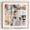 My 1st year photo collage Baby first birthday photo collage Cake smash photo collage personalized square