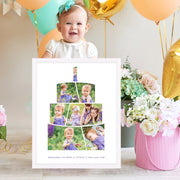 Personalized Cake Smash Photo Collage