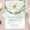 Deer baby shower invitation, Woodland deer gender neutral baby shower template