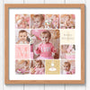 First year photo collage 1st birthday photo collage Cake smash photo collage personalized square