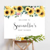 Sunflower Welcome Sign Template