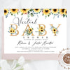 Virtual Baby Shower Invitation Sunflower