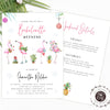 Bachelorette weekend invitation and itinerary template bachelorette invitation flamingle bachelorette party, winter