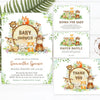 Woodland Baby Shower Invitation Set